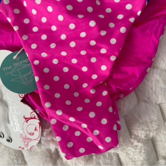 Beach Bunny Pink Polka Dot Bikini Bottom Sz L Nwt - Picture 3 of 10